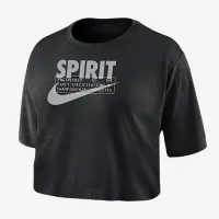 Washington Spirit женская Nike Dri-FIT Soccer Cropped футболка цвет черный