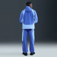 Nike Tech мужские Dri-FIT Woven Color-Block Windrunner Loose Куртка синий