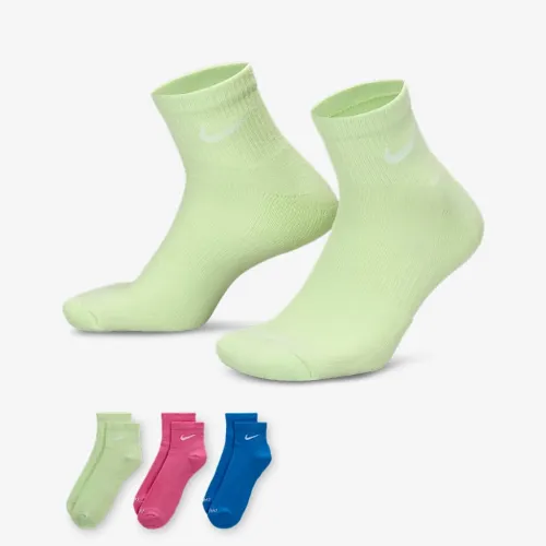 Nike Everyday Plus Cushioned тренировочные Ankle носки (3 пары) многоцветный