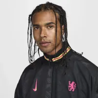 Chelsea FC Strike Third мужские Nike Dri-FIT Soccer Anthem Куртка цвет черный