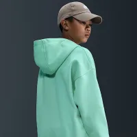 Nike Sportswear Club Fleece Big дитячі оверсайз Pullover Толстовка з капюшоном колір зелений