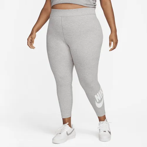 Nike Sportswear Classics жіноча З високою талією Graphic лосіни (великі розміри) колір сірий