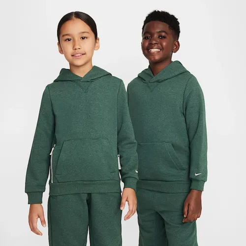 Nike Standard Issue Big детские Dri-FIT Fleece баскетбольные Толстовка с капюшоном цвет зеленый