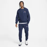 Nike Club Fleece мужские Long-Sleeve Crew-Neck свитшот синий