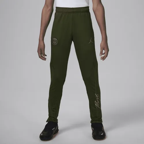 Nike Paris Saint-Germain Strike Fourth Big дитячі Jordan Dri-FIT Soccer Pants колір зелений