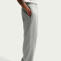 Nike Solo Swoosh мужские Fleece Open-Hem Pants цвет серый