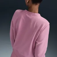 Nike Dri-FIT One женская Crew-Neck French Terry свитшот Pink
