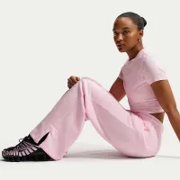 Nike Sportswear Phoenix Fleece женская С высокой Талией Wide-Leg Pants Pink