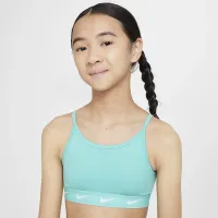 Nike One Girls' Sports Bra цвет зеленый