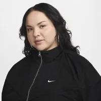 Nike Windrunner женская Loose UV Woven Full-Zip Куртка (большие размеры) цвет черный