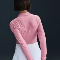 Nike Victory женская Dri-FIT Long-Sleeve Polo Pink