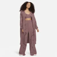 Nike Sportswear Phoenix Cozy Букле женская С высокой Талией Wide-Leg Knit Pants цвет фиолетовый