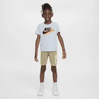 Nike Sportswear Reimagine Little детские French Terry шорты набор цвет коричневый