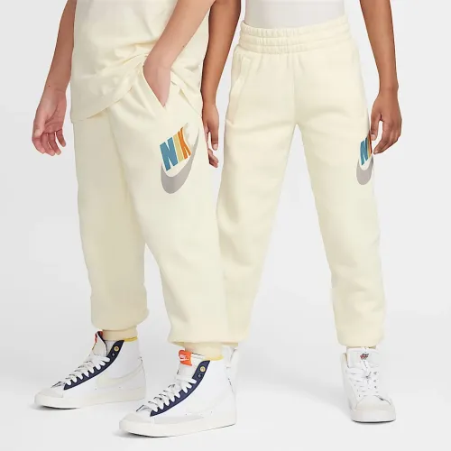 Nike Club Fleece Big дитячі Joggers колір білий