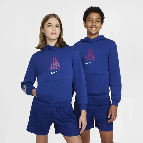 Nike Ja Big детские Pullover баскетбольные Толстовка с капюшоном синий