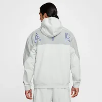 Nike Air мужские Full-Zip Fleece Толстовка с капюшоном цвет серый