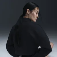 Nike Pro женская Fleece Top цвет черный