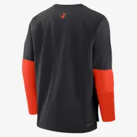 Baltimore Orioles Authentic Collection Player чоловічі Nike Dri-FIT MLB Pullover світшот колір чорний