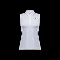 Nike Victory жіноча Dri-FIT Sleeveless Striped для гольфу Polo колір білий