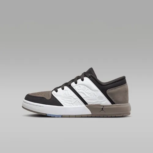 Nike Jordan Nu Retro 1 Low Big детские Кроссовки цвет белый
