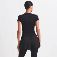 NikeSKIMS Matte женская Padded Baby футболка цвет черный