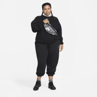 Nike Sportswear Phoenix Fleece женская С высокой Талией оверсайз Sweatpants (большие размеры) цвет черный