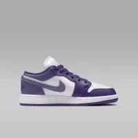 Nike Air Jordan 1 Low Big детские Кроссовки цвет фиолетовый