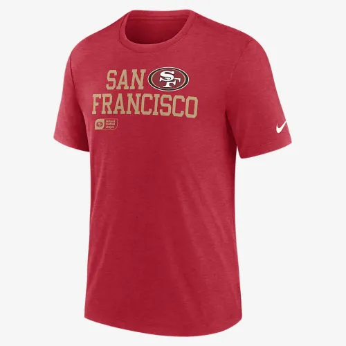 San Francisco 49ers Overlap Lockup мужские Nike NFL футболка цвет красный