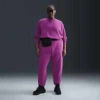 Nike Sportswear Phoenix Fleece жіноча оверсайз Crew-Neck світшот (великі розміри) колір фіолетовий