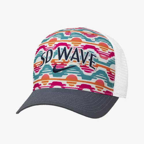 San Diego Wave FC Nike NWSL Trucker Cap цвет белый