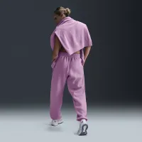 Nike Sportswear Phoenix Fleece жіноча З високою талією оверсайз Sweatpants Pink