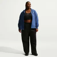 Nike Sportswear Club Fleece женская Full-Zip Толстовка с капюшоном (большие размеры) синий