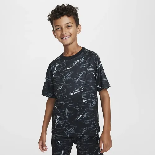 Nike Multi Big дитячі (для хлопчиків) Dri-FIT Short-Sleeve Top колір чорний