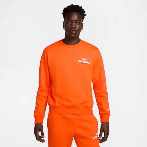 Nike Club чоловічі Fleece Crew Orange