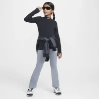 Nike Sportswear Classic Girls' З високою талією Flaколір червоний лосіни колір сірий