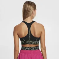 Nike Pro Swoosh Girls' Sports Bra колір чорний