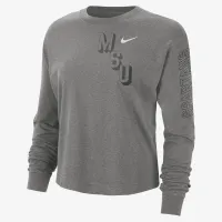 Michigan State Heritage женская Nike College Boxy Crew-Neck футболка цвет серый