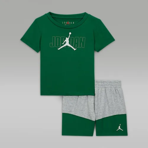 Nike Jordan Baby 2-Piece Stacked Mixed набор цвет серый