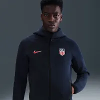 USMNT Tech Windrunner чоловічі Nike Soccer Fleece Full-Zip Толстовка з капюшоном блакитний