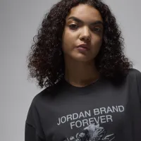 Nike Jordan жіноча оверсайз Graphic футболка колір чорний