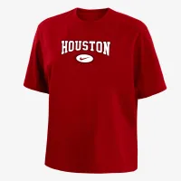 Houston жіноча Nike College Boxy футболка колір червоний