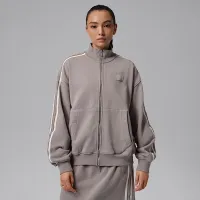 Nike Jordan Flight Fleece жіноча French Terry Full-Zip Куртка колір сірий