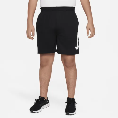 Nike Dri-FIT Multi+ Big детские (для мальчиков) Graphic тренировочные шорты (Extended Size) цвет черный