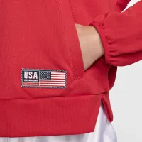 USA Village жіноча Nike баскетбольні 1/2-Zip Fleece світшот колір червоний