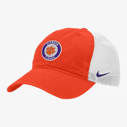 Clemson Heritage86 Nike College Trucker Hat Orange