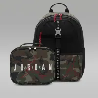 Nike Air Jordan Big дитячі наплічник (18L) and Lunch сумка (3L) колір чорний