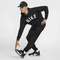 Nike Swoosh чоловічі Dri-FIT French Terry Pullover Fitness Толстовка з капюшоном колір чорний