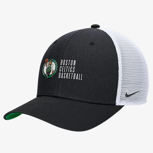 Boston Celtics 2024/25 Rise Icon Edition Nike NBA Trucker Cap цвет черный