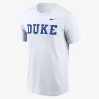 Duke синий Devils Primetime Wordmark мужские Nike College футболка цвет белый
