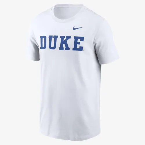 Duke блакитний Devils Primetime Wordmark чоловічі Nike College футболка колір білий